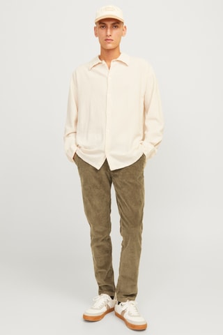 Velours Broek Slim Fit - Bruin