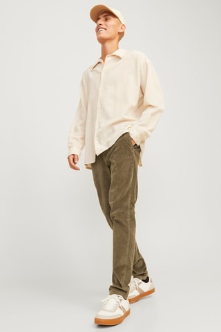 Velours Broek Slim Fit - Bruin