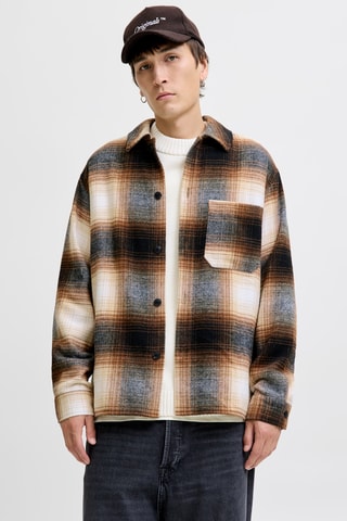 Overhemd - Bruin en Ecru