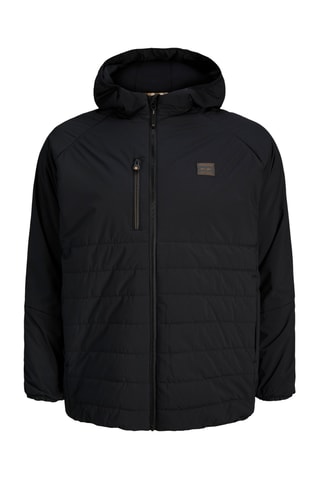 Gewatteerde Jas met Capuchon - Zwart