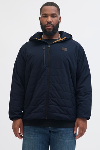 Gewatteerde Jas met Capuchon - Nachtblauw