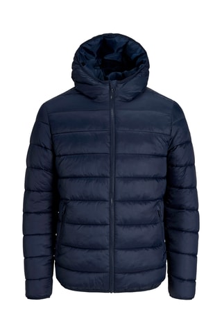 Gewatteerde Jas met Capuchon - Marineblauw