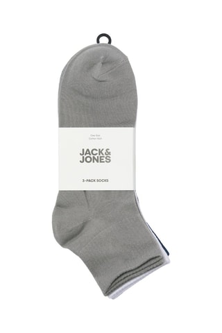 3 Paar Sokken - Petrolblauw en Wit