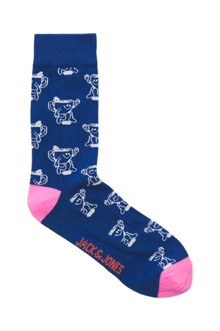 3 Paar Sokken - Koningsblauw en Zwart