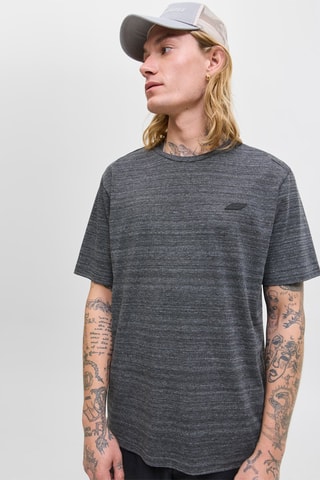 T-shirt - Gemêleerd Zwart