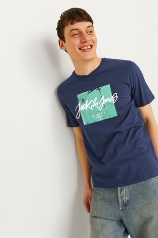 T-shirt - Marineblauw