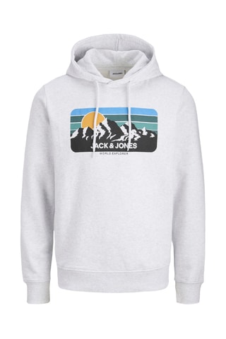 Sweater met Capuchon - Gemêleerd Wit