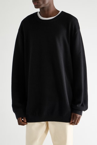 Oversized sweater - Zwart
