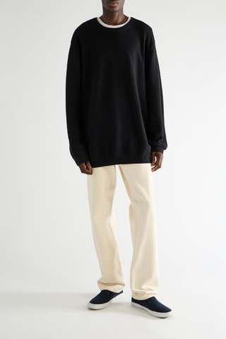 Oversized sweater - Zwart