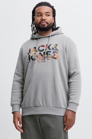 Sweater met Capuchon - Gemêleerd Lichtgrijs