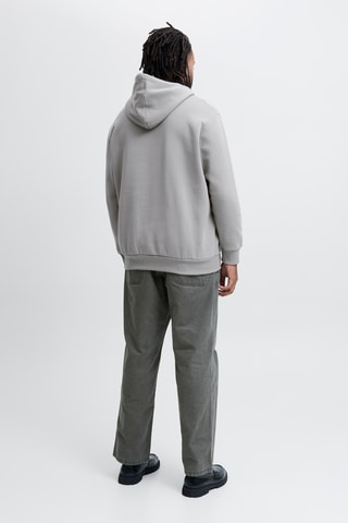 Sweater met Capuchon - Gemêleerd Lichtgrijs