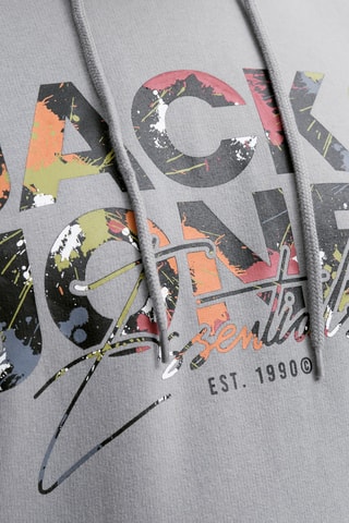 Sweater met Capuchon - Gemêleerd Lichtgrijs