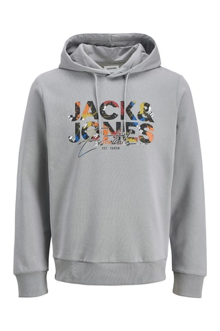 Sweater met Capuchon - Gemêleerd Lichtgrijs