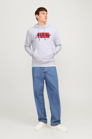 Sweater met Capuchon - Gemêleerd Wit