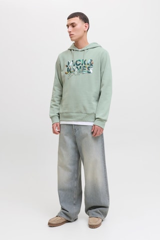 Sweater met Capuchon - Zeegroen