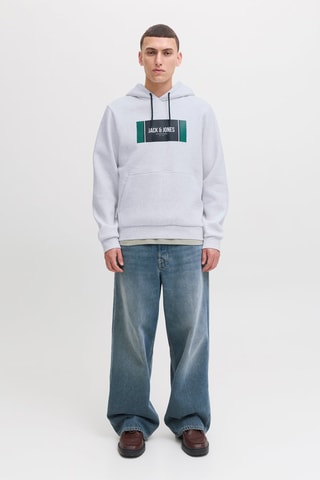 Sweater met Capuchon - Gemêleerd Wit