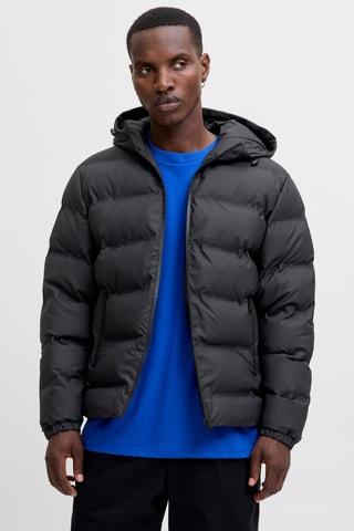 Gewatteerde Jas met Capuchon - Zwart