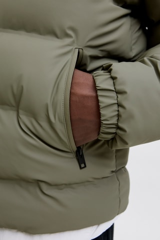 Gewatteerde Jas met Capuchon - Olijfgroen