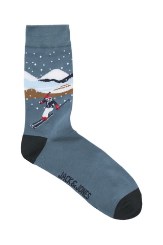 3 paar sokken - Donkergrijs en Hemelsblauw