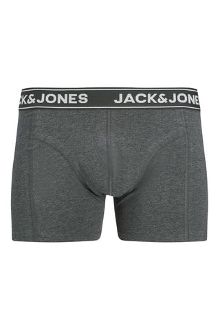 5 Biologisch Katoenen Boxers - Zwart en Gemêleerd Grijs