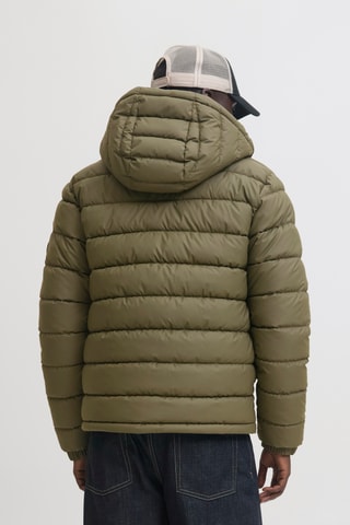 Gewatteerde Jas met Capuchon - Groen