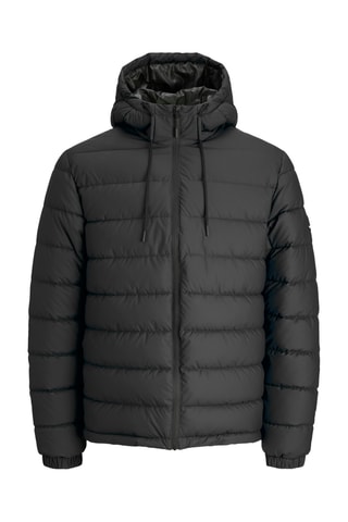 Gewatteerde Jas met Capuchon - Zwart