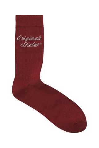 3 paar sokken - Rood en Donkergroen