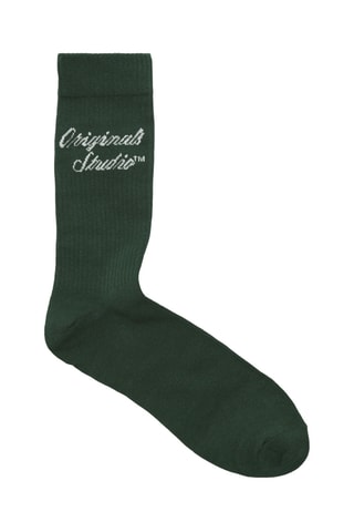 3 paar sokken - Rood en Donkergroen