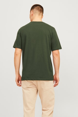 T-shirt - Donkergroen en Wit