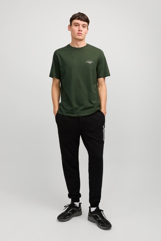 T-shirt - Donkergroen en Wit