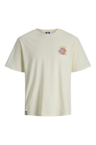 Biologisch Katoenen T-shirt La Folie Douce - Ecru