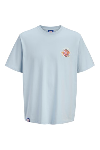 Biologisch Katoenen T-shirt La Folie Douce - Hemelsblauw