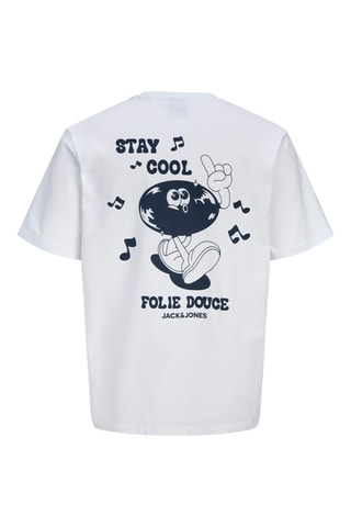 Biologisch Katoenen T-shirt La Folie Douce - Wit