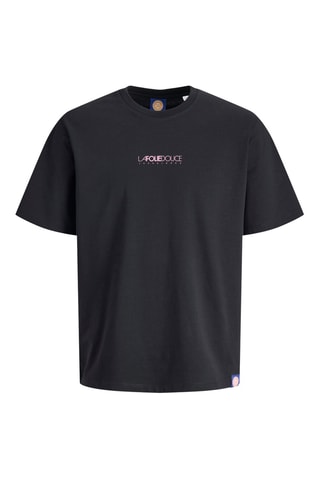 Biologisch Katoenen T-shirt La Folie Douce - Zwart