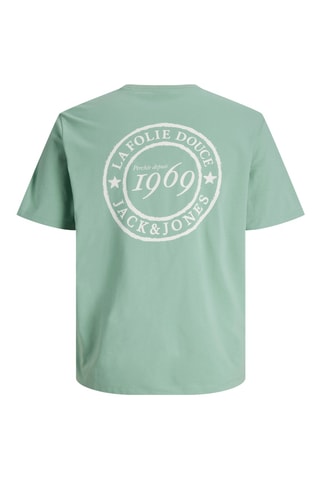 Biologisch Katoenen T-shirt La Folie Douce - Zeegroen
