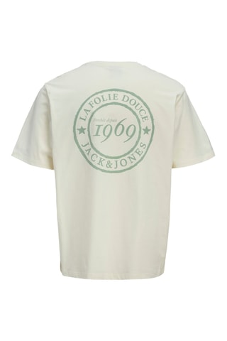 Biologisch Katoenen T-shirt La Folie Douce - Ecru