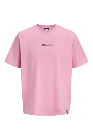 Biologisch Katoenen T-shirt La Folie Douce - Roze
