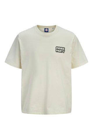 Biologisch Katoenen T-shirt La Folie Douce - Ecru