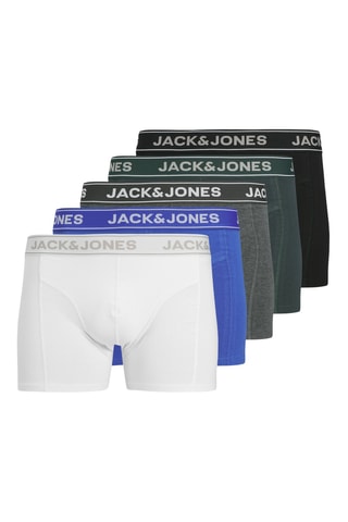 5 Biologisch Katoenen Boxers - Zwart, groen en wit