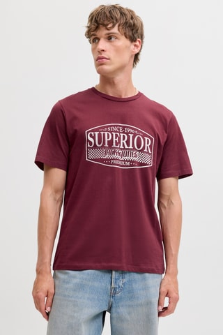 T-shirt - Bordeauxrood