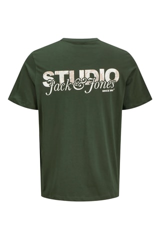 T-shirt - Kaki en Wit