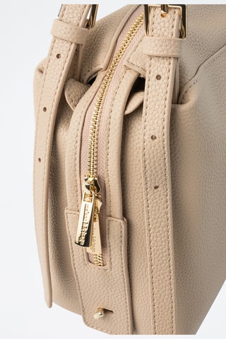 Sac porté épaule en cuir Toki - Taupe