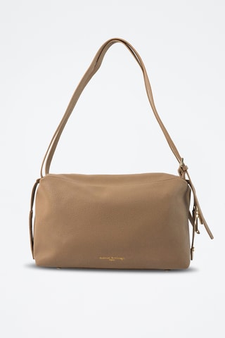 Sac porté épaule en cuir Toki - Taupe