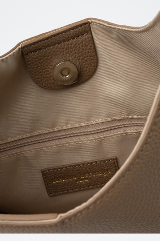 Sac porté épaule en cuir Kira - Taupe