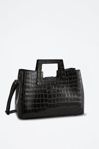 Sac à main en cuir Jane - Noir