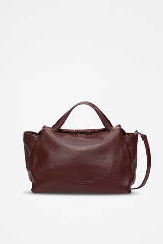 Sac à main en cuir Emerald - Bordeaux