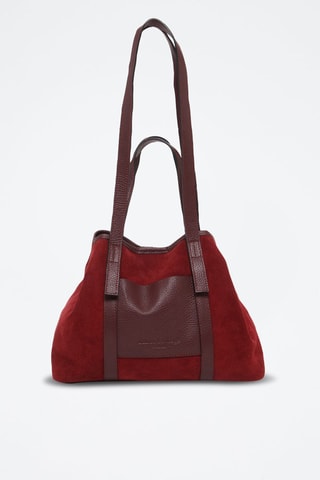 Cabas en nubuck Mini Malta - Bordeaux