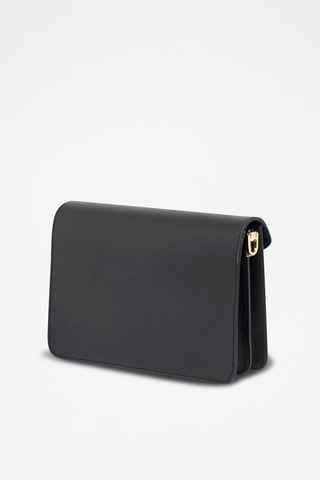 Sac bandoulière en cuir Vic - Noir