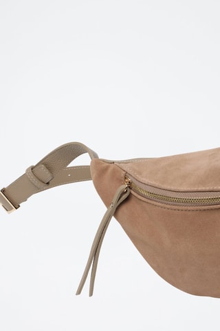 Sac banane en cuir Rachel - Taupe