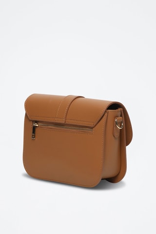 Sac bandoulière en cuir Monica - Camel